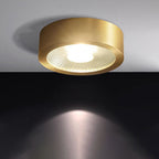 Ultra-Thin Copper LED Flush Mount Ceiling Light