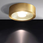 Ultra-Thin Copper LED Flush Mount Ceiling Light