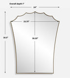 Crown Mirror — Ornate Framed Decorative Wall Mirror for Living Room & Hallway