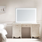 Lumen Tabletop LED Vanity Mirror for makeup desk | Halvern