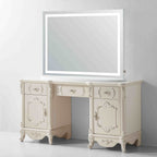 Lumen Tabletop LED Vanity Mirror for makeup desk | Halvern