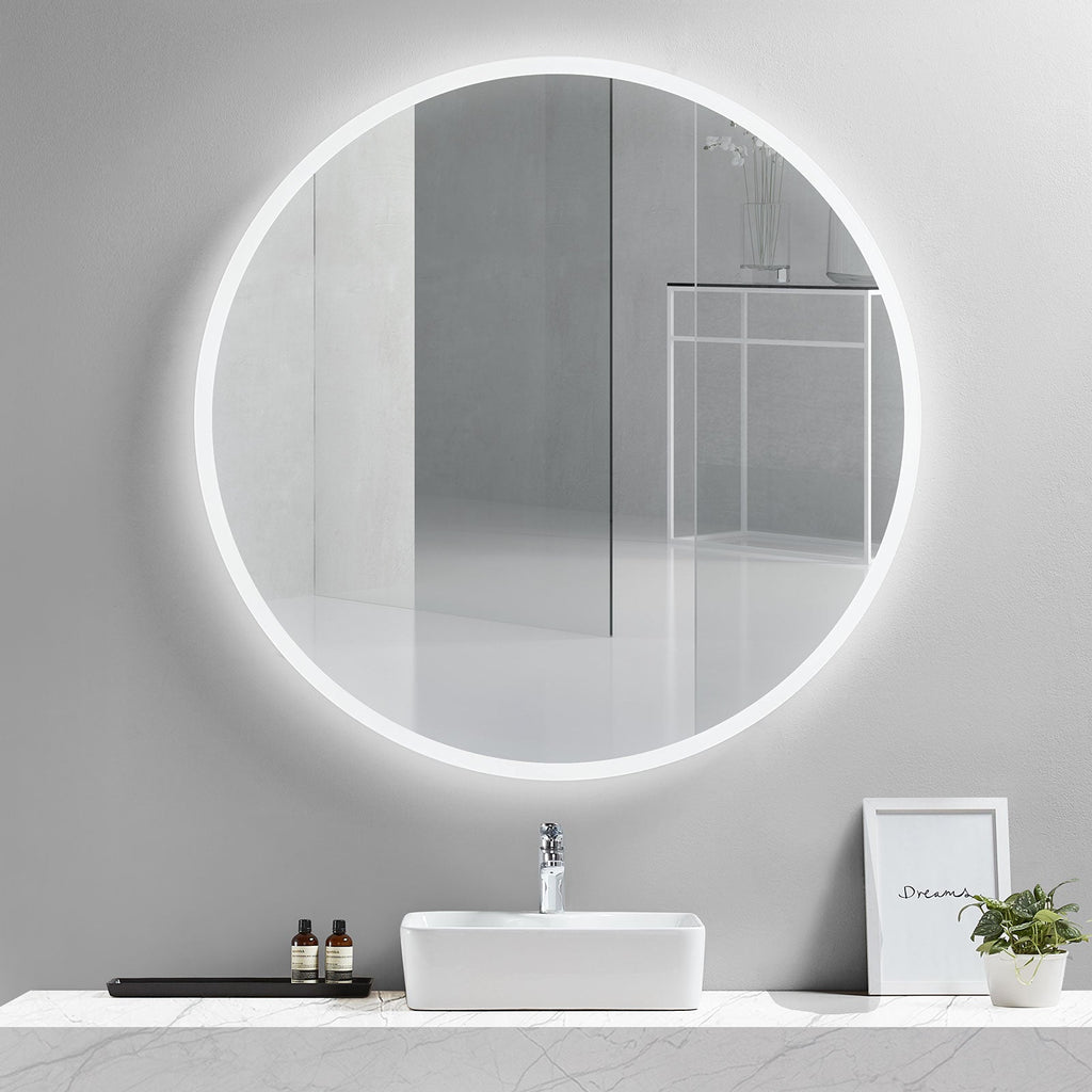 Luna Round LED Bathroom Vanity Mirror for bathroom vanity | Halvern