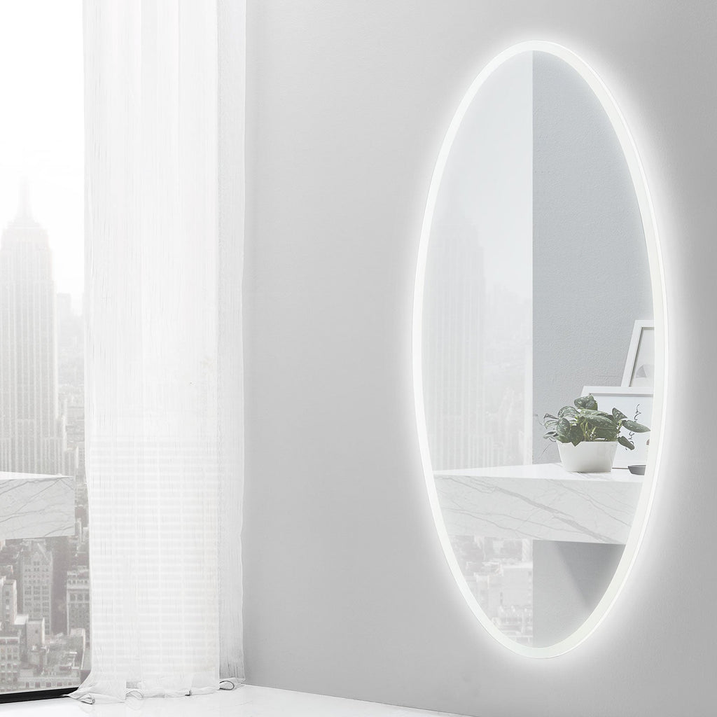 Aurora Oval LED Bathroom Vanity Mirror for bathroom vanity | Halvern