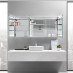 Europa III LED Bathroom Cabinet Mirror for primary bathroom | Halvern