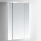Celestia Full-Length Trifold LED Vanity Mirror for bedroom | Halvern