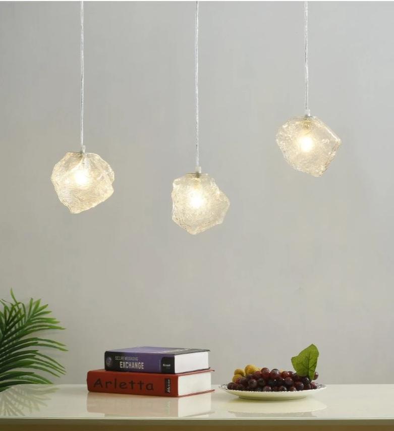 Burley Glass Pendant Light — 3-Globe Hanging Light for Kitchen Island & Dining Room