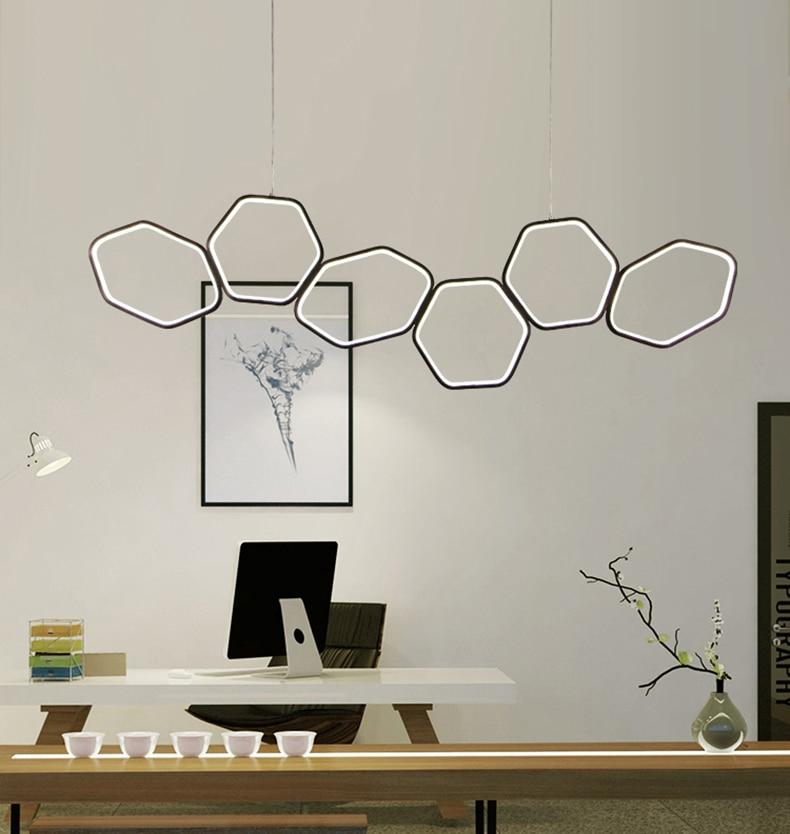 Jocasta Art Deco LED Chandelier — Geometric Ceiling Light for Dining Room