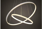Modern Circular Ring LED Chandelier — Gold Halo Ceiling Light for Dining Room