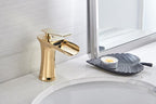 Waterfall Basin Faucet — Single Handle Bathroom Sink Faucet