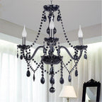 Modern Crystal Drop Chandelier — Glamour Ceiling Light for Dining Room & Bedroom
