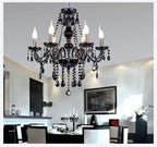 Modern Crystal Drop Chandelier — Glamour Ceiling Light for Dining Room & Bedroom