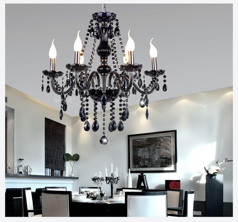 Modern Crystal Drop Chandelier — Glamour Ceiling Light for Dining Room & Bedroom