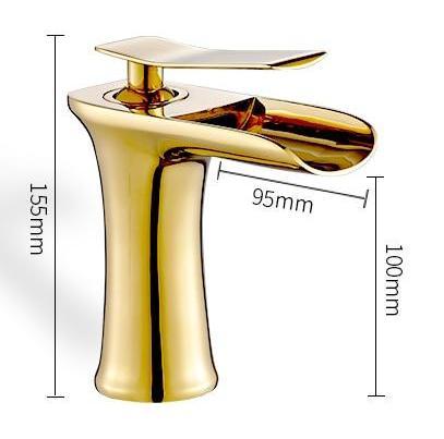 Waterfall Basin Faucet — Single Handle Bathroom Sink Faucet