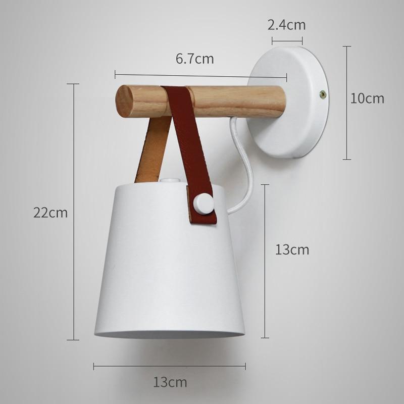 Nordic Wooden Wall Lamp — Lantern Style Wood Wall Sconce for Bedroom & Hallway