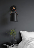 Nordic Wooden Wall Lamp — Lantern Style Wood Wall Sconce for Bedroom & Hallway