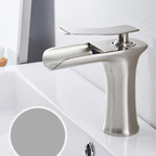 Waterfall Basin Faucet — Single Handle Bathroom Sink Faucet