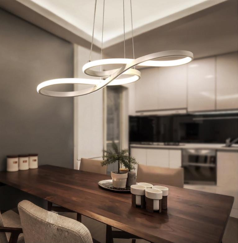 Infinity Modern LED Chandelier — Loop Design Ceiling Light for Living Room