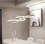 Infinity Modern LED Chandelier — Loop Design Ceiling Light for Living Room