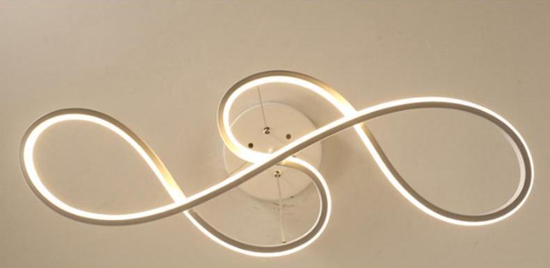 Infinity Modern LED Chandelier — Loop Design Ceiling Light for Living Room