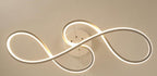 Infinity Modern LED Chandelier — Loop Design Ceiling Light for Living Room