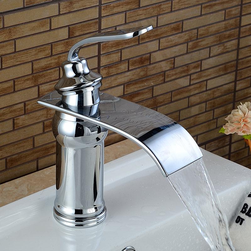 Ames Vintage Waterfall Faucet — Brass Style Bathroom Basin Faucet