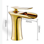 Waterfall Basin Faucet — Single Handle Bathroom Sink Faucet