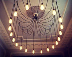 Warmly Modern Spider Chandelier — Adjustable Multi-Cable Pendant Light for Dining Room