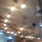 Warmly Modern Spider Chandelier — Adjustable Multi-Cable Pendant Light for Dining Room