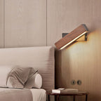 Vera Modern LED Wall Lamp — Wood Arm Wall Sconce for Bedroom & Reading Corner