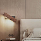 Vera Modern LED Wall Lamp — Wood Arm Wall Sconce for Bedroom & Reading Corner