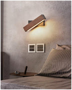 Vera Modern LED Wall Lamp — Wood Arm Wall Sconce for Bedroom & Reading Corner