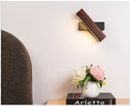 Vera Modern LED Wall Lamp — Wood Arm Wall Sconce for Bedroom & Reading Corner