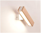 Vera Modern LED Wall Lamp — Wood Arm Wall Sconce for Bedroom & Reading Corner