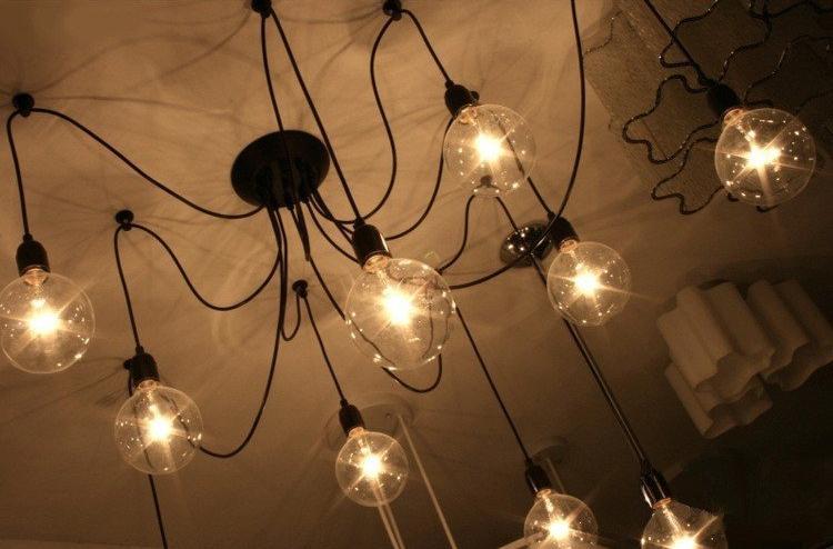Warmly Modern Spider Chandelier — Adjustable Multi-Cable Pendant Light for Dining Room
