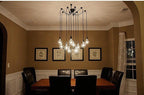 Warmly Modern Spider Chandelier — Adjustable Multi-Cable Pendant Light for Dining Room