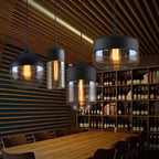 Modern Nordic Glass Pendant Light — Glass Shade Hanging Lamp for Kitchen Island
