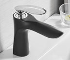 Modern Basin Faucet — Sculptural Single Hole Vanity Faucet