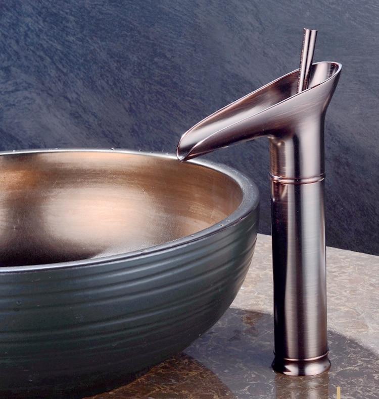 Waterfall Bathroom Faucet — Premium Vanity Sink Faucet