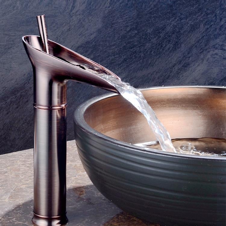 Waterfall Bathroom Faucet — Premium Vanity Sink Faucet