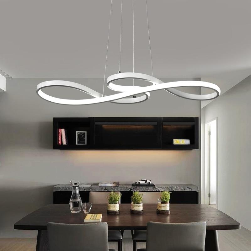 Infinity Modern LED Chandelier — Loop Design Ceiling Light for Living Room