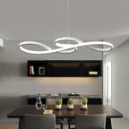Infinity Modern LED Chandelier — Loop Design Ceiling Light for Living Room