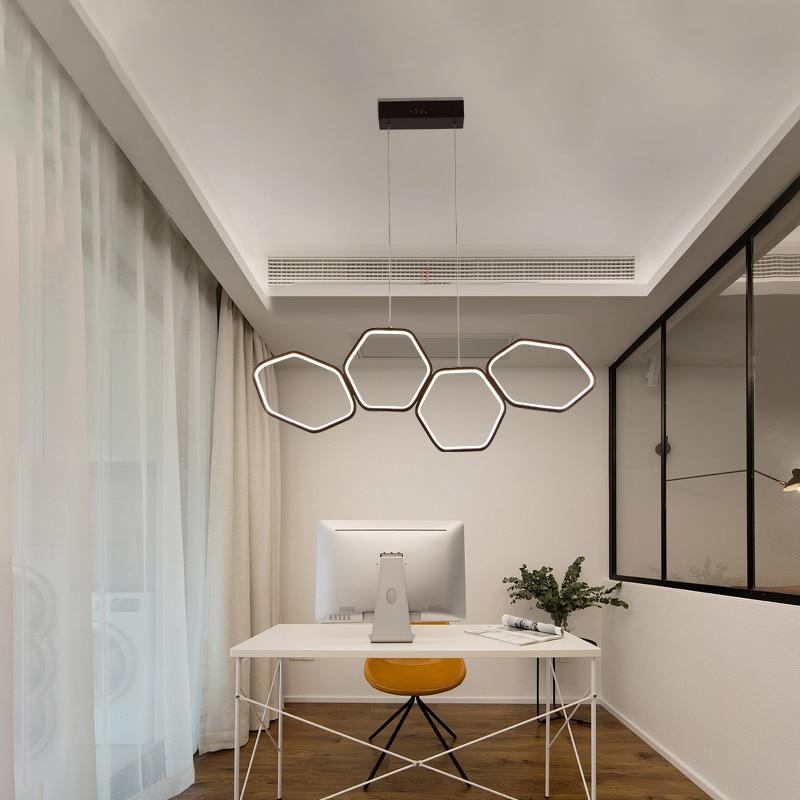Jocasta Art Deco LED Chandelier — Geometric Ceiling Light for Dining Room