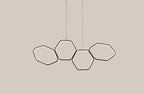 Jocasta Art Deco LED Chandelier — Geometric Ceiling Light for Dining Room