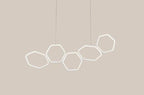 Jocasta Art Deco LED Chandelier — Geometric Ceiling Light for Dining Room