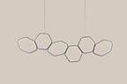 Jocasta Art Deco LED Chandelier — Geometric Ceiling Light for Dining Room