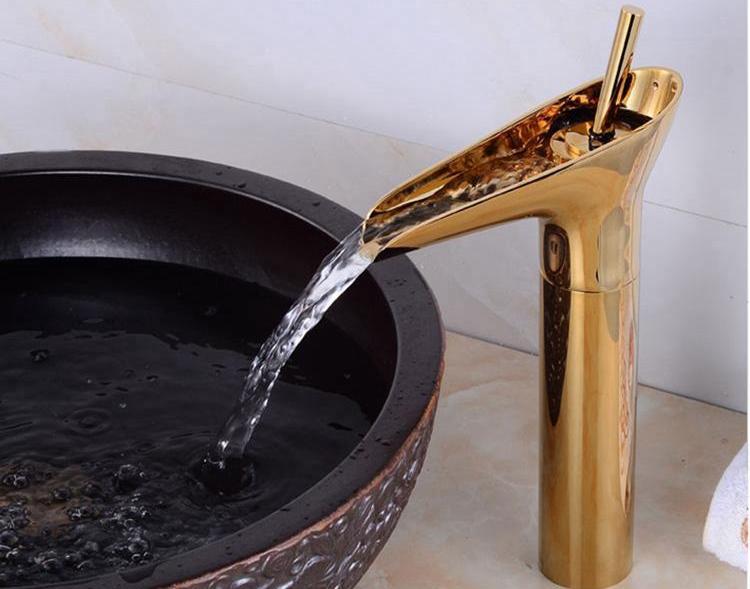 Waterfall Bathroom Faucet — Premium Vanity Sink Faucet