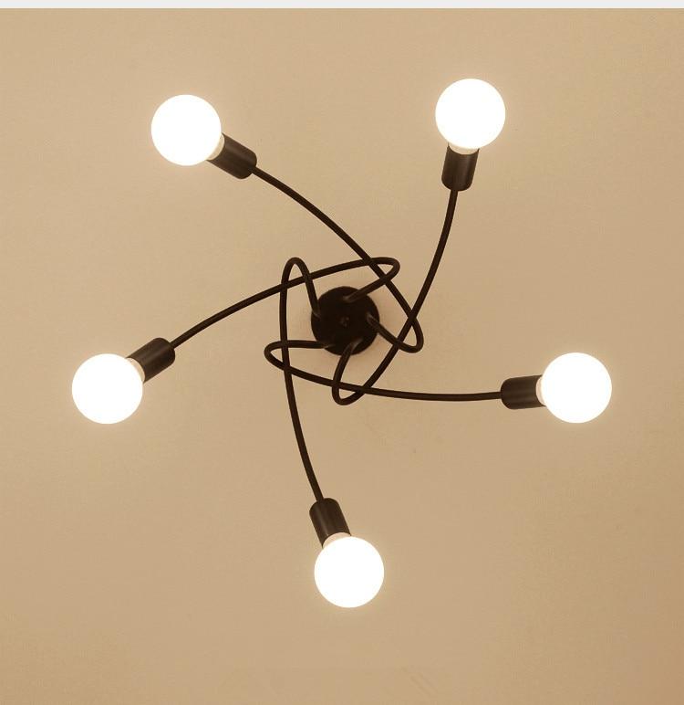 Modern Industrial Loft Chandelier — Multi-Bulb Cage Pendant for Dining & Kitchen