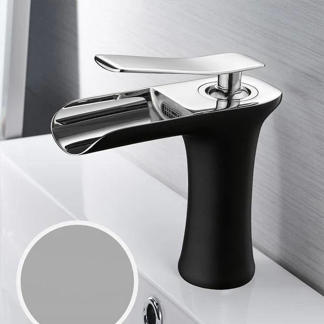 Waterfall Basin Faucet — Single Handle Bathroom Sink Faucet