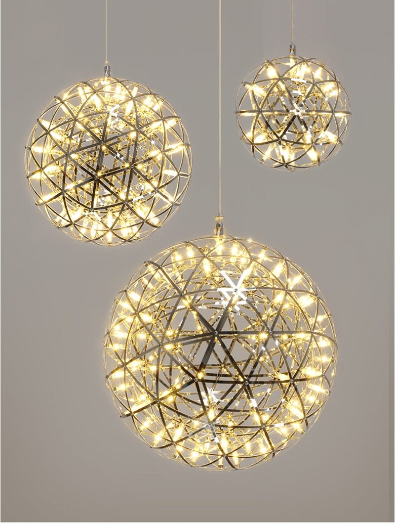Orbital LED Hanging Pendant Light — Modern Ring Chandelier for Dining Room