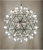 Orbital LED Hanging Pendant Light — Modern Ring Chandelier for Dining Room